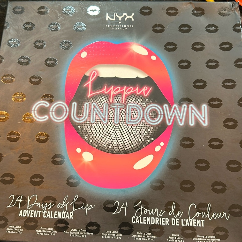 NYX professional makeup lippie countdown 24 days of lips advent calendar